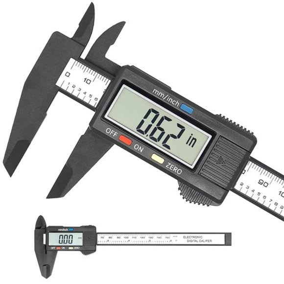 Electronic Digital Caliper, Plastic Vernier Caliper, Micrometer Ruler - Picture 1 of 6